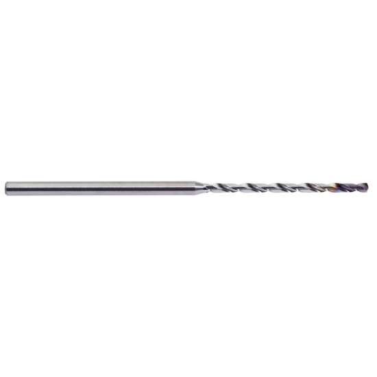Picture of M.A. FORD MXDCLM0290A Carbide Drill Coolant Thru Carbide 138° 0.114 Dia 0.118 Shank 3.346 OAL 2 Flute 1.850 Flute Length Carbide AlTiN