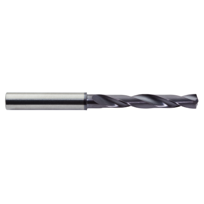 Picture of M.A. FORD 2XDCR5000A Deep Hole Coolant Thru Carbide 140° - 142° 0.500 Dia 0.500 Shank 4.750 OAL 2 Flute 2.830 Flute Length Carbide AlTiN