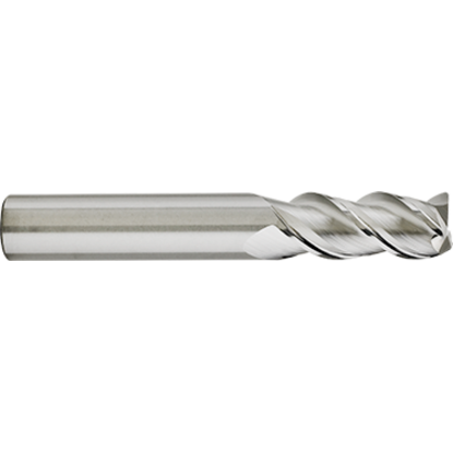 Picture of GORILLA MILL GMA10RXL3030	 DIA 1" SH 1.00 LOC 2.50 OAL 5.00 End Mill Standard Flute Variable Helix Carbide Uncoated Single End Corner Radius 0.0300 0.76MM SILVERBack