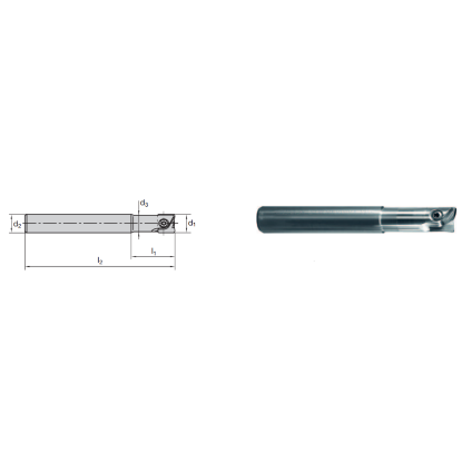 Picture of LMT FETTE EBG V0500A0500 120NC Milling Back Draft Milling Cutter 0.500 Cutter Diameter