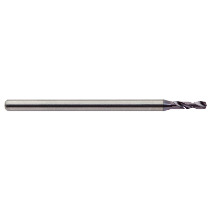 Picture of M.A. FORD MPDCSM0225A Carbide Drill Coolant Thru Carbide 142° 0.088 Dia 0.118 Shank 2.362 OAL 2 Flute 0.354 Flute Length Carbide AlTiN