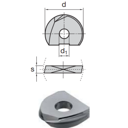 Picture of LMT FETTE WPR 20 D LCPK15M Milling Insert Ball Mill 0.787 Cutter Diameter