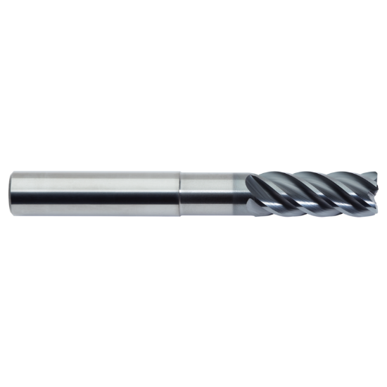 Picture of M.A. FORD 278 2500N3-4.0RB DIA 25MM SH 0.9843 LOC 1.5748 OAL 5.00 End Mill Standard Flute Standard Helix Carbide AlTiN Single End Corner Radius 0.1575 4.00MM TuffCut® XT