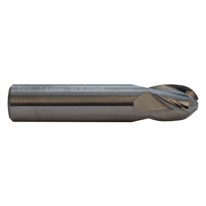 Picture of M.A. FORD 16578740 DIA 20MM SH 0.7874 LOC 0.9843 OAL 2.9921 End Mill Standard Flute Standard Helix Carbide Uncoated Single End Ball Nose TuffCut® GP