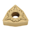 Picture of MITSUBISHI WNMG432MM MC7015 Turning Insert Trigon Carbide 0.031 Radius