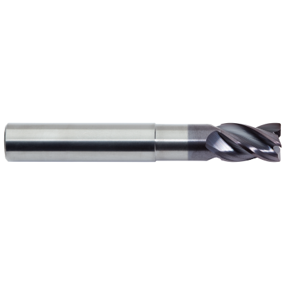 Picture of M.A. FORD 177S7874R039AW DIA 20MM SH 0.7874 LOC 1.1811 OAL 4.4094 End Mill Standard Flute Variable Helix Carbide AlTiN Single End Corner Radius 1.0000 25.40MM TuffCut® XR