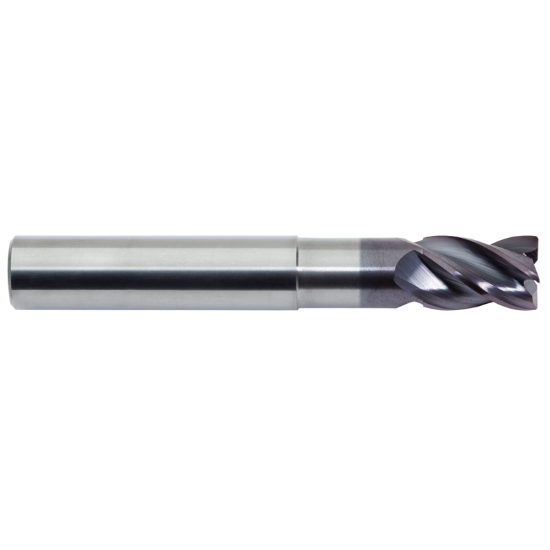 Picture of M.A. FORD 177S7874R039AW DIA 20MM SH 0.7874 LOC 1.1811 OAL 4.4094 End Mill Standard Flute Variable Helix Carbide AlTiN Single End Corner Radius 1.0000 25.40MM TuffCut® XR