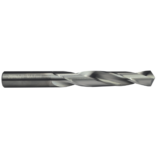 Picture of M.A. FORD 20473440 Carbide Drill Solid Carbide 118° 0.734 Dia 0.734 Shank 5.750 OAL 2 Flute 3.875 Flute Length Carbide