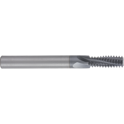 Picture of GORILLA MILL GMTM34-10UN4FL	 Carbide Thread Mill Helical 3/4" 10.00TPI UN TIALN 1.3000 33.02MM LOC 3.5000 88.90MM OAL