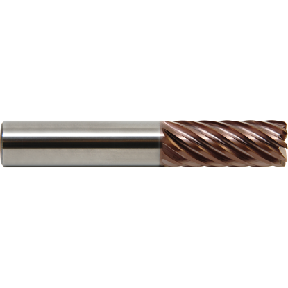 Picture of M.A. FORD 380M2000-1.0RAX DIA 20MM SH 0.7874 LOC 2.0472 OAL 4.0945 End Mill Standard Flute Standard Helix Carbide AlTiN Single End Corner Radius 1.0000 25.40MM TuffCut® XT9
