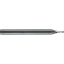 Picture of ROBBJACK MSR-2-060-BN-T DIA 0.60MM SH 0.1181 LOC 0.0709 OAL 1.496 End Mill Standard Flute Standard Helix Carbide TiN Single End Ball Nose