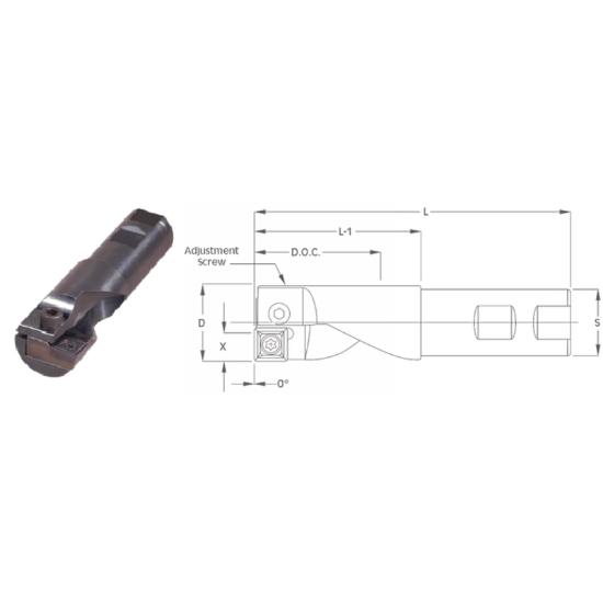Picture of K-Tool CH-937-1187 Milling Cutter 1.000 Weldon