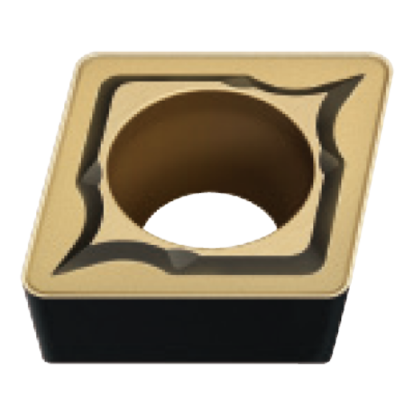 Picture of MITSUBISHI CCMT32.52 MP MC6015 Turning Insert 80.0° Carbide 0.031 Radius