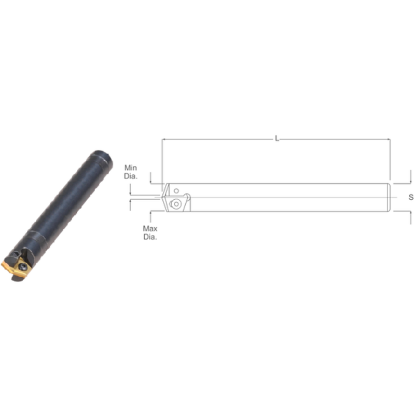 Picture of K-Tool SDCS-142-750 142° Spot Drill - Split Point Design 2 Flutes Effective - Split point design for reduced cutting pressure - Designed for spotting along shoulders - Must be held in a Collet Milling Cutter 0.750 Cutter Diameter 0.750 Round