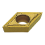 Picture of MITSUBISHI DCMT32.52MV MC6025 Turning Insert 55.0° Carbide 0.031 Radius