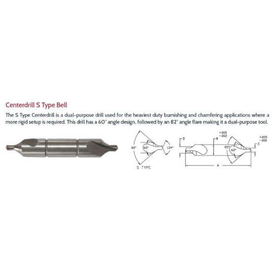 Picture of LINK 15-L2-089 18S6 Type DED HSS Center Drill