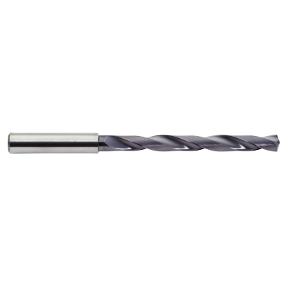 Picture of M.A. FORD 2XDCL4252A Deep Hole Coolant Thru Carbide 140° - 142° 0.425 Dia 0.472 Shank 5.866 OAL 2 Flute 3.661 Flute Length Carbide AlTiN