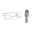Picture of LINK 91-L2-563 3/4 OD 90° 3-Flute HSS Center Reamer