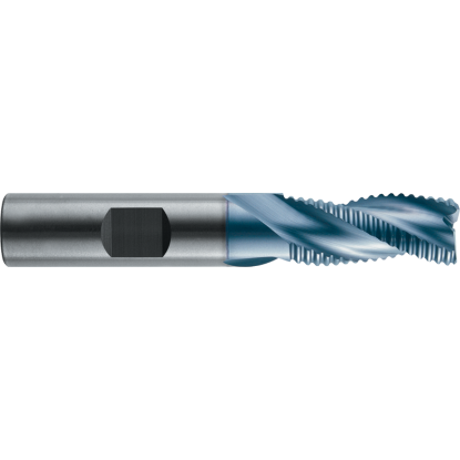 Picture of ROBBJACK STR-303-20-C DIA 5/8 SH 0.6250 LOC 1.2500 OAL 3.50 End Mill Carbide TiCN Single End Square Sharp