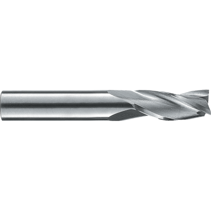 Picture of ROBBJACK TR-303-16 DIA 1/2 SH 0.50 LOC 1.00 OAL 3.00 End Mill Standard Flute Standard Helix Carbide Uncoated Single End Square Sharp