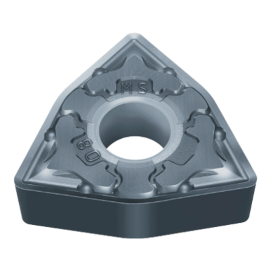Picture of MITSUBISHI WNMG433MS MP9015 Turning Insert Trigon Carbide 0.047 Radius