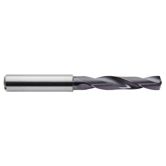 Picture of M.A. FORD 2XDCS5787A Carbide Drill Coolant Thru Carbide 140° - 142° 0.578 Dia 0.629 Shank 4.527 OAL 2 Flute 2.559 Flute Length Carbide AlTiN