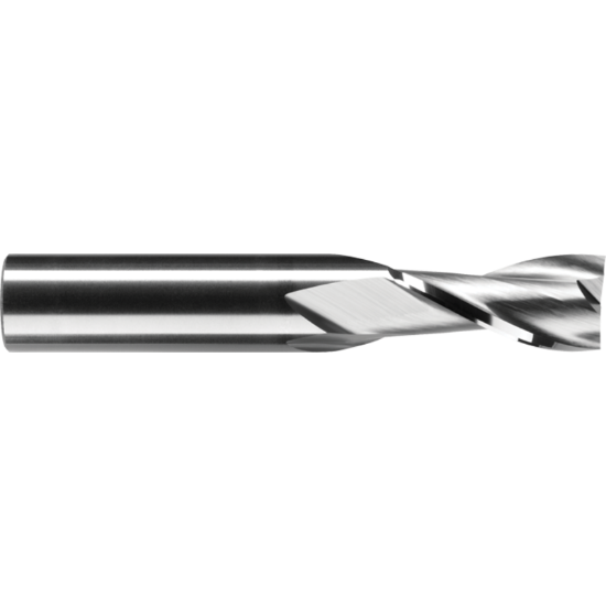 Picture of ROBBJACK C1-201-20 DIA 5/8 SH 0.6250 LOC 1.2500 OAL 3.50 End Mill Standard Flute Standard Helix Carbide Uncoated Single End Square Sharp