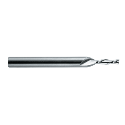Picture of ROBBJACK CD8-203-04 DIA 1/8 SH 0.2500 LOC 0.50 OAL 2.50 End Mill Standard Flute Standard Helix Carbide Uncoated Single End Square Sharp