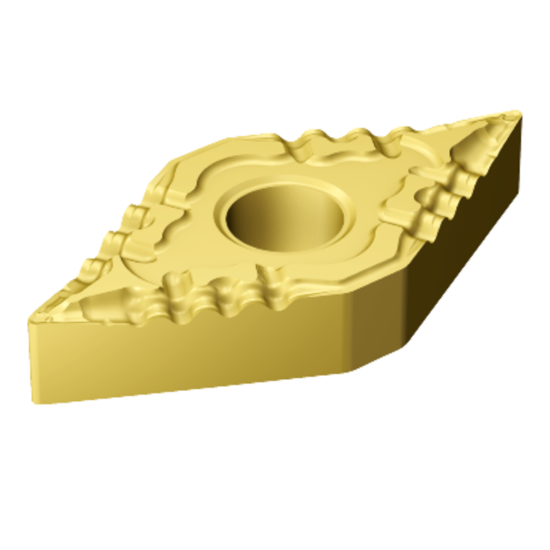 Picture of SANDVIK DNMG 432-PF 1525 Turning Insert 55.0° TiAIN + TiN Cermet 0.031 Corner Radius