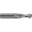 Picture of ROBBJACK MB-203-02-C DIA 2MM SH 0.0787 LOC 0.3150 OAL 1.4961 End Mill Standard Flute Standard Helix Carbide TiCN Single End Ball Nose