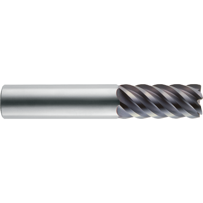 Picture of ROBBJACK XF-602-16-060-FL DIA 1/2 SH 0.50 LOC 1.00 OAL 3.00 End Mill Standard Flute High Helix Carbide Uncoated Single End Corner Radius 0.0600 1.52MM