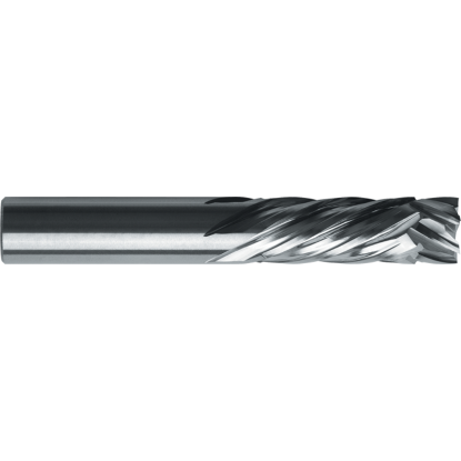 Picture of ROBBJACK MCR-602-10 DIA 10MM SH 0.3937 LOC 0.9843 OAL 2.4803 End Mill Standard Flute Standard Helix Carbide Uncoated Single End Square Sharp