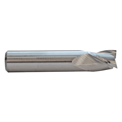 Picture of M.A. FORD 16925002C DIA 1/4 SH 0.2500 LOC 0.50 OAL 2.00 End Mill Standard Flute Standard Helix Carbide TiCN Single End Corner Radius 0.0200 0.51MM TuffCut® GP
