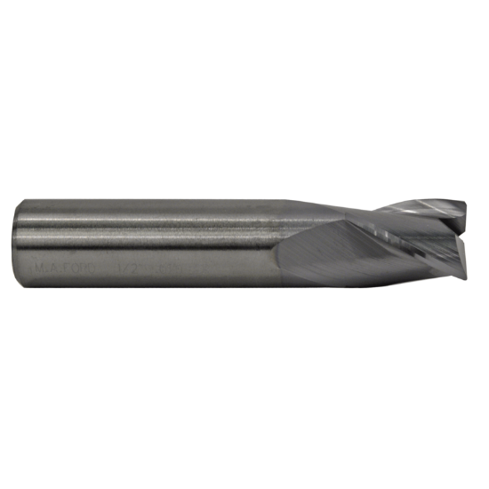 Picture of M.A. FORD 16931252C DIA 5/16 SH 0.3125 LOC 0.50 OAL 2.00 End Mill Standard Flute Standard Helix Carbide TiCN Single End Corner Radius 0.0200 0.51MM TuffCut® GP