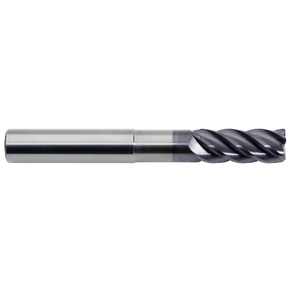 Picture of M.A. FORD 17875035NA DIA 3/4 SH 0.7500 LOC 2.2500 OAL 6.00 End Mill Standard Flute Standard Helix Carbide AlTiN Single End Corner Radius 0.0450 1.14MM TuffCut® XR