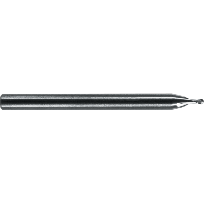 Picture of ROBBJACK MSS-2-100-BN DIA 1MM SH 0.1181 LOC 0.0591 OAL 1.4961 End Mill Standard Flute Standard Helix Carbide Uncoated Single End Ball Nose