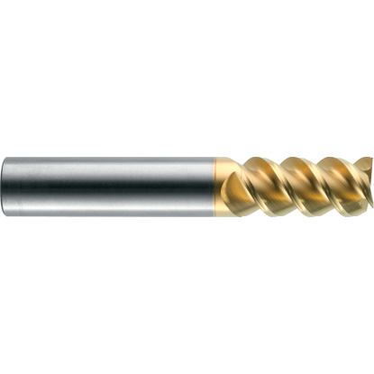 Picture of ROBBJACK MST-360-20-C DIA 20MM SH 0.7874 LOC 1.4961 OAL 4.0945 End Mill Standard Flute High Helix Carbide TiCN Single End Square Sharp