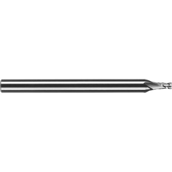 Picture of ROBBJACK SS-4-060 DIA 0.06 SH 0.1250 LOC 0.0900 OAL 1.50 End Mill Standard Flute Standard Helix Carbide Uncoated Single End Square Sharp