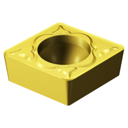 Picture of SANDVIK CCMT 3(2.5)1-MM 1025 Turning Insert 80.0° TiAIN + TiN Carbide 0.016 Corner Radius