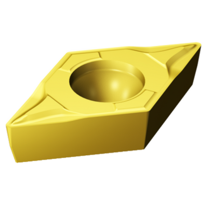 Picture of SANDVIK DCMT 3(2.5)0-MF 1025 Turning Insert 55.0° TiAIN + TiN Carbide 0.008 Corner Radius