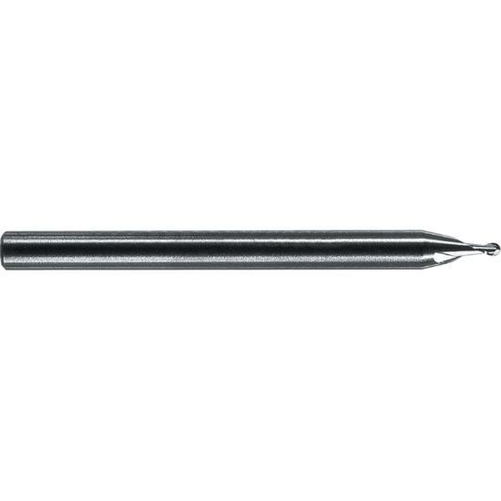 Picture of ROBBJACK SS-2-055-BN DIA 0.055 SH 0.1250 LOC 0.0825 OAL 1.50 End Mill Standard Flute Standard Helix Carbide Uncoated Single End Ball Nose