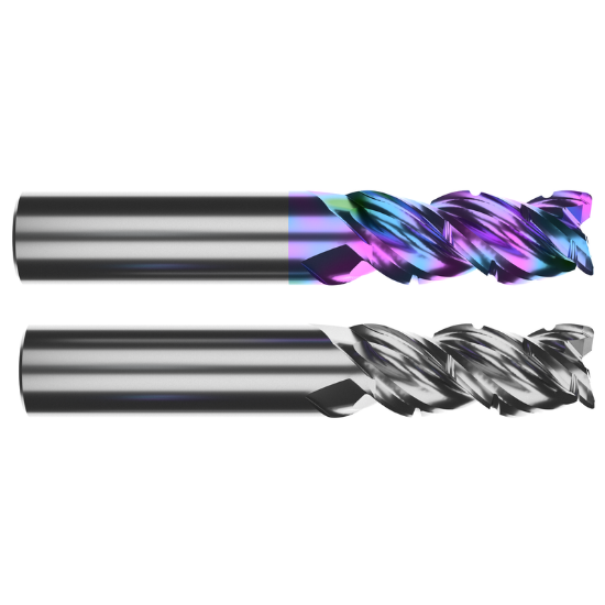Picture of M.A. FORD 33410030R.030GP DIA 1 SH 1.00 LOC 2.50 OAL 6.00 End Mill Standard Flute High Helix Carbide Gem Plus Single End Corner Radius 0.0300 0.76MM TuffCut® XR-AL