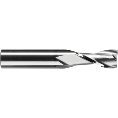 Picture of ROBBJACK WU1-203-04 DIA 1/8 SH 0.1250 LOC 0.4700 OAL 1.50 End Mill Standard Flute Standard Helix Carbide Uncoated Single End Square Sharp