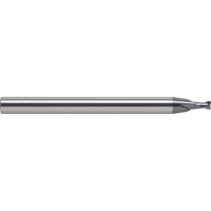 Picture of ROBBJACK TM-201-16 DIA 1/2 SH 0.50 LOC 0.50 OAL 4.00 End Mill Standard Flute Standard Helix Carbide Uncoated Single End Corner Radius 0.1200 3.05MM