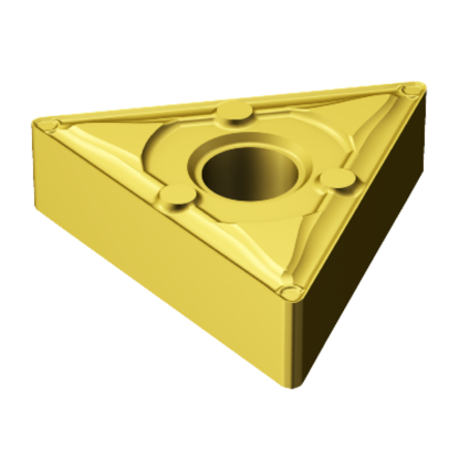 Picture of SANDVIK TNMX 332-WF 1525 Turning Insert Triangle TiAIN + TiN Cermet 0.031 Corner Radius