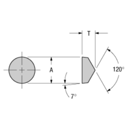 Picture of ROMAY RCGN 3V CC-60 Turning Insert Round Whisker Ceramic 0.375 Corner Radius