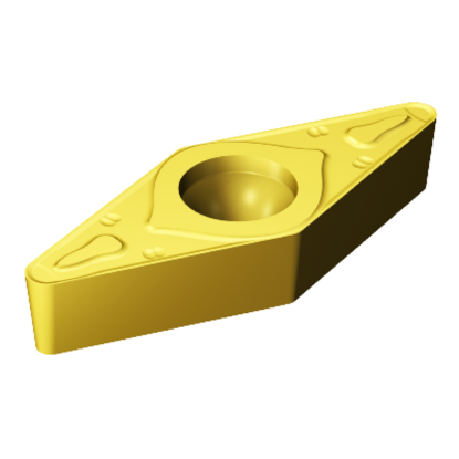 Picture of SANDVIK VBMT 332-MR 2035 Turning Insert 35.0° TiAIN + TiN Carbide 0.031 Corner Radius