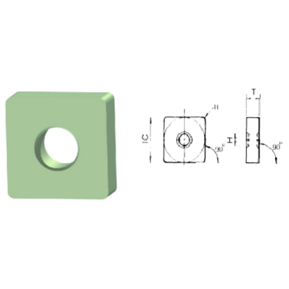 Picture of ROMAY SNGA 323 CC-10 Turning Insert Square Ceramic 0.047 Corner Radius