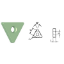 Picture of ROMAY TNGA 324 CC-10 Turning Insert Triangle Ceramic 0.062 Corner Radius