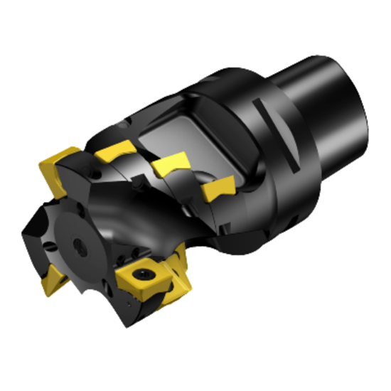 Picture of SANDVIK A690-051C6-10105H, CoroMill 690 Long Edge Square Shoulder Milling Cutter, 2" Cutting Diameter, Coromant PSC "Capto Type" C6